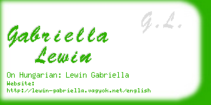 gabriella lewin business card